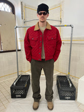 Load image into Gallery viewer, 1990s Armani Quilted Nylon Red Trucker Jacket - Size L