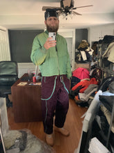 Load image into Gallery viewer, 1990s Armani Textured Iridescent Green Nylon "Hyper Cold" Cropped Jacket - Size L