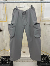 Load image into Gallery viewer, 2000s Mandarina Duck Light Grey 'Cocoon' Aeropants with Egg Cell Cargo Pockets - Size OS