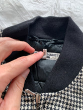 Load image into Gallery viewer, 1990s Katharine Hamnett Houndstooth Bomber Jacket - Size M