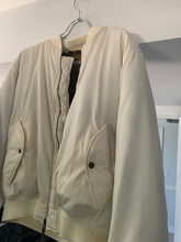 Load image into Gallery viewer, 1990s Armani Oversized White Nylon Bomber Jacket - Size OS