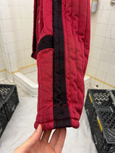 Load image into Gallery viewer, 1990s Armani Heavy Red Cotton Cropped Bomber with Black Contrast Trim Detailing - Size XL