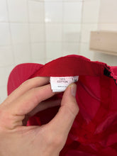 Load image into Gallery viewer, 1990s Armani Red Long-Brim Logo Cap - Size OS