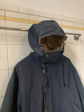 Load image into Gallery viewer, 1990s Armani Navy Hooded Military Parka - Size M