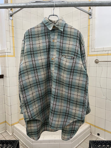1980s Armani Heavy Weave Pullover Flannel - Size M
