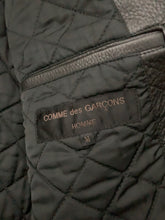 Load image into Gallery viewer, 1990 CDGH Cropped Black Leather Bomber Jacket - Size OS