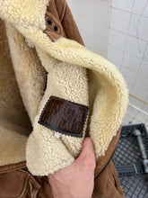 Load image into Gallery viewer, 1980s Marithe Francois Girbaud Shearling Leather Jacket - Size XL