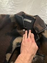 Load image into Gallery viewer, aw1997 Issey Miyake Wool Camo Blazer with Leather Trim - Size L