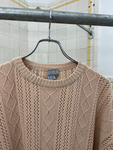 Load image into Gallery viewer, 1980s Marithe Francois Girbaud Diamond Cable Knit Sweater - Size M