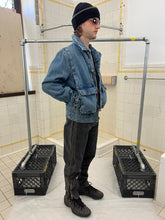 Load image into Gallery viewer, 1980s Marithe Francois Girbaud x Complemets Light Wash Denim Cargo Jacket with Front Buckle Closures - Size M