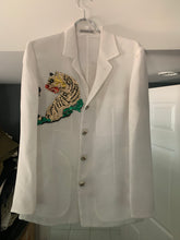 Load image into Gallery viewer, ss1998 Issey Miyake Mesh Blazer with Tiger Sequins - Size S