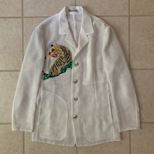 Load image into Gallery viewer, ss1998 Issey Miyake Mesh Blazer with Tiger Sequins - Size S