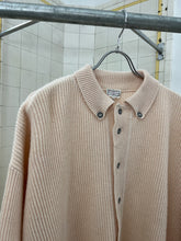 Load image into Gallery viewer, 1980s Marithe Francois Girbaud x Maillaparty Pink Half Buttoned Collared Sweater - Size L