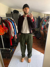 Load image into Gallery viewer, ss1993 Yohji Yamamoto Quilted Cropped Bomber with Ethnic Knitted Ribbing Details - Size OS
