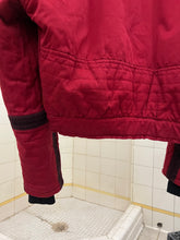 Load image into Gallery viewer, 1980s Armani Heavy Red Cotton Cropped Bomber with Black Contrast Trim Detailing - Size XL