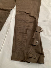 Load image into Gallery viewer, 2000s Armani Mud Brown Flared Military Bondage Pants - Size L