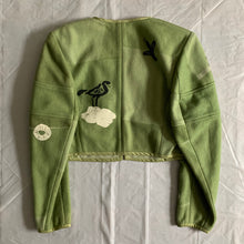 Load image into Gallery viewer, 1989 CDG Green Object Dyed and Hand Painted Bolero Jacket - Size S