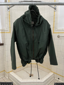 1970s Marithe Francois Girbaud x 11342 Life Preserver Jacket with High Neck and Rubber Drawstring Detailing - Size S