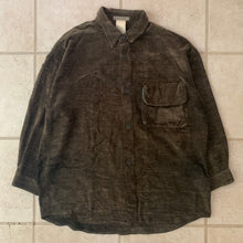 Load image into Gallery viewer, 1990s Armani Brown Texture Knitted Pocket Shirt - Size M