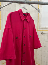 Load image into Gallery viewer, ss1995 Issey Miyake Oversized Object Dyed Magenta Shirt - Size XL
