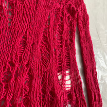 Load image into Gallery viewer, 2002 Junya Watanabe Pink Grunge Spider Web Knit - Size M
