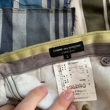 Load image into Gallery viewer, ss2000 CDGH+ Striped Tapestry Patchwork Trouser - Size L